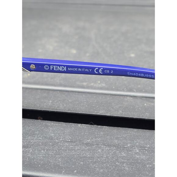 Fendi Purple & Cobalt Blue Round Sunglasses